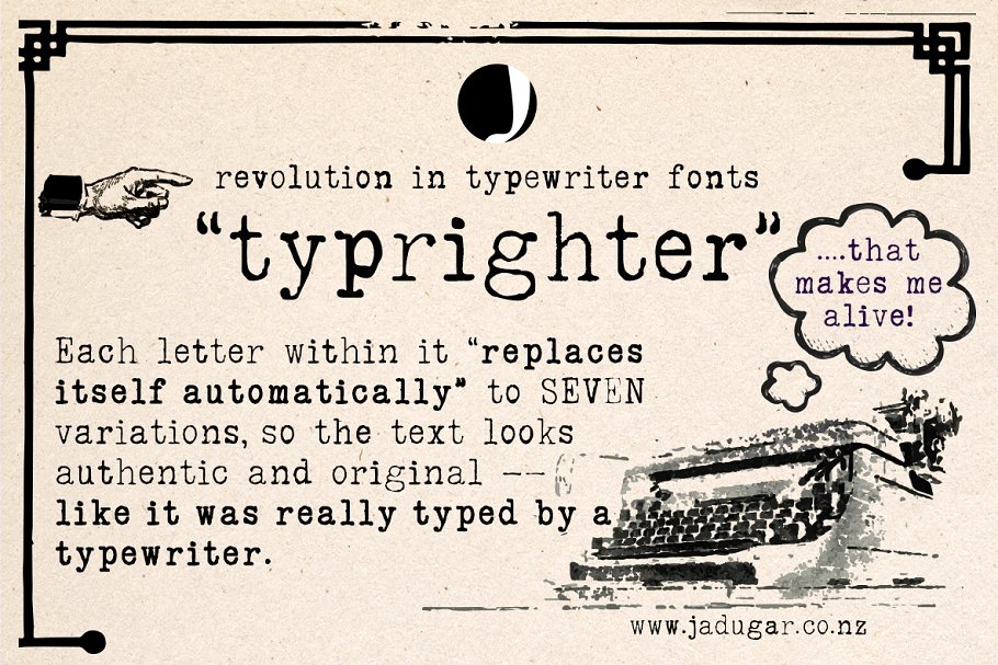 Typrighter Font preview